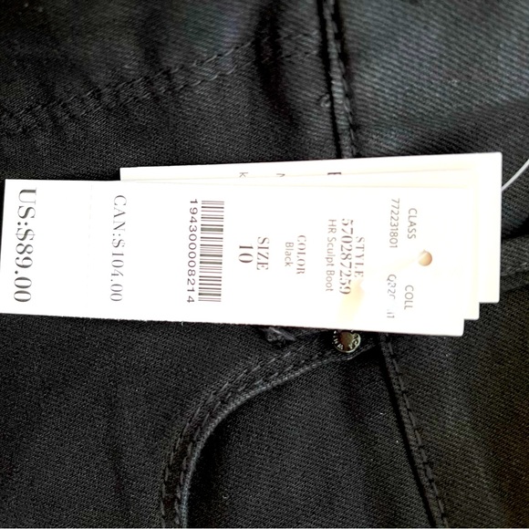 White House black market very black jeans. Size 10. High rise boot cut - Picture 3 of 4